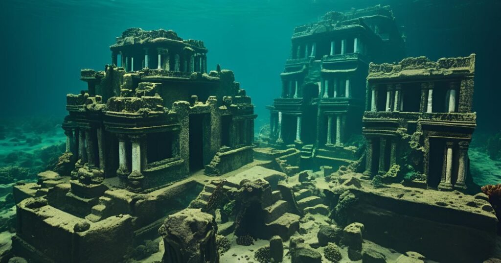Ruinas en el fondo del océano