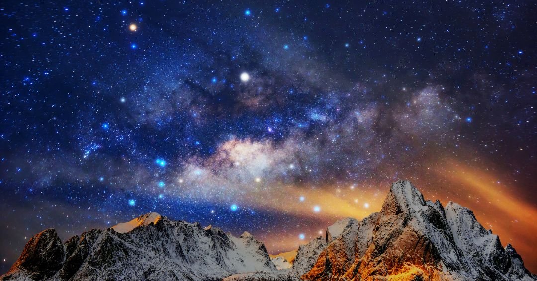 La via lactea vista desde la tierra